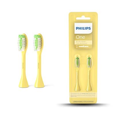 Philips One Lot de 2 têtes de brosse à dents électrique, Mangue (Modèle BH1022/02)