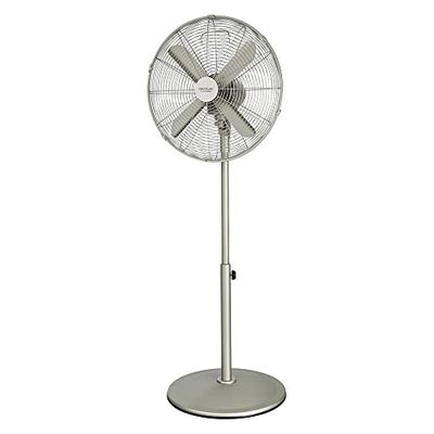 Cecotec EnergySilence 610 SteelStijl Staande ventilator 50 W stalen afwerking 40 cm diameter met 4 vleugels 3 snelheden oscillatie in hoogte verstelbaar maximale veiligheid geel