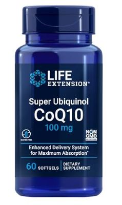Life Extension - Super Ubiquinol CoQ10, 100mg, 60 Cápsulas Blandas