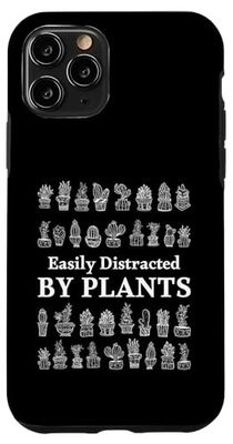 Facilmente distratto da piante amanti delle piante divertente giardiniere Custodia per iPhone 11 Pro