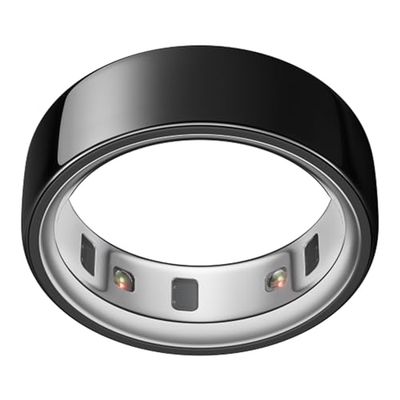 Oura Ring 4 – Black – storlek 5 – smart ring | Prova ut storleken med ett storlekskit för Oura Ring 4 | Registrera sömn – puls – kondition – upp till 8 dagars batteritid