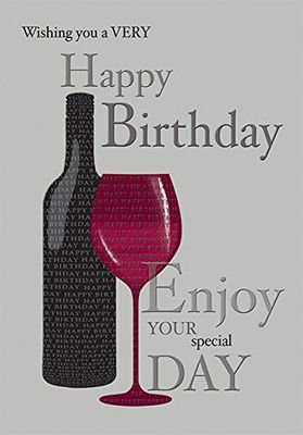 Biglietto di auguri di compleanno moderno – 17,8 x 12,7 cm – Piccadilly Greetings