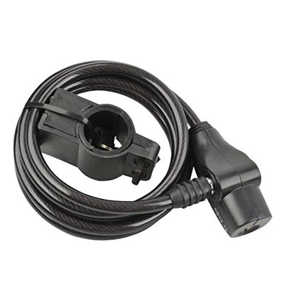 Fischer Antivol en Spirale Longueur 180 cm Diamètre 8 mm L Noir