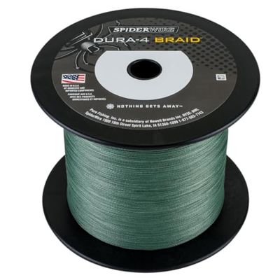 SpiderWire Dura 4 Línea de Pesca, Verde Musgo, 0.14mm/11.8kg/26lb/1800yd