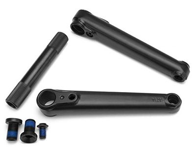 Fiend BMX Segmento de 3 Piezas Crank Negro, 160 mm Cranks BMX, Adultos Unisex