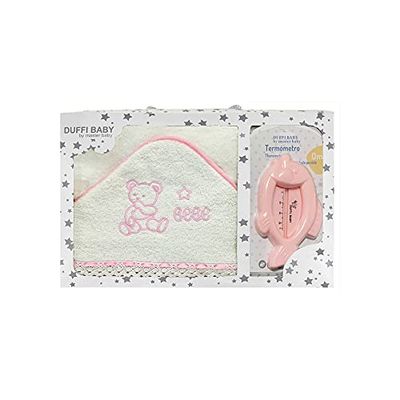 Duffi Baby 0936-06 - Maxicapa + Termometr, różowy, dziewczyny