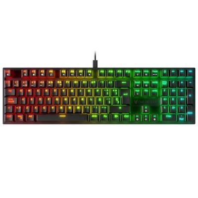 Oversteel - KOVAR Teclado Gaming USB, Retroiluminación RGB, Switch Mecánico Outemu Blue, Anti-Ghosting, Layout Español PC/MAC/Android