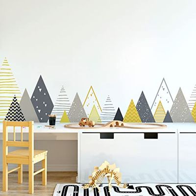 Pegatinas de pared para niños – Decoración de habitación infantil – Adhesivo de pared escandinavo, – 60 x 100 cm