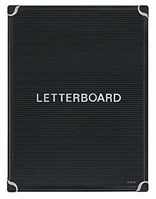 Bi-Office 900 x 600 mm in alluminio di Maya ritratto Letterboard con supporto – Nero