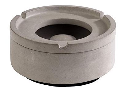 APS Wind Ashtray "Element" - Cendrier haut de gamme en béton - 3 rainures pour poser une cigarette - cendrier avec dessous protégeant les meubles 10.5 x 5cm