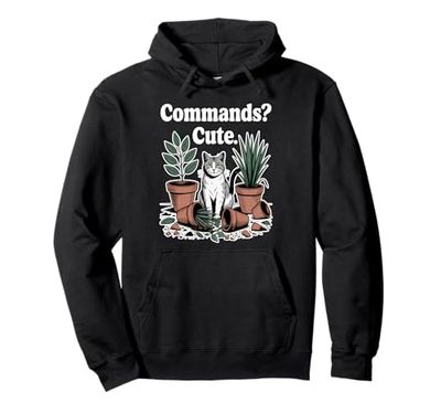 Commands - Pianta per gatti e gattini, amanti dei gatti Felpa con Cappuccio