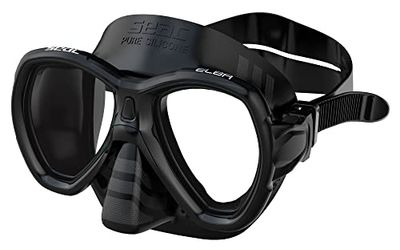 SEAC Máscara de silicone Elba de Seac projetada para a prática de natação e snorkeling, que vem em 5 cores, lente dupla e é oferecida num tamanho unissexo para adultos