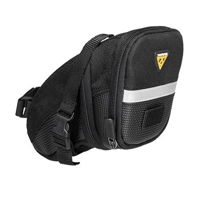 Topeak Aero Wedge Pack Straps Sac de Selle Mixte Adulte, Noir, Taille M