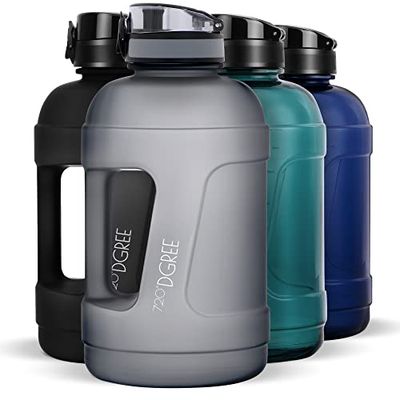 720°DGREE Fitnessfles met handvat "uberBottle Jug" - 2300ml - BPA Vrij, Lekvrij - Grote XXL Waterfles voor Sport, Gym, Workout, Training - Fitnessfles, Sportfles, Gymfles