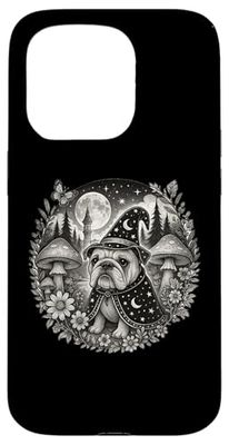 Cute Cottagecore Aesthetic English Bulldog Dog As A Wizard Case for iPhone 15 Pro