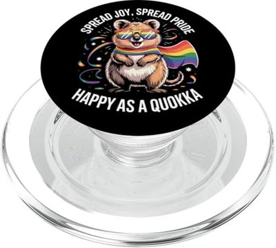 Mes del Orgullo LGBT Quokka LGBTQIA+ PopSockets PopGrip para MagSafe