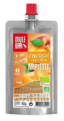 MULEBAR Pulpe de Fruits Abricot 65 g (boîte de 10 gourdes) Unisexe, Noir, Taille Unique