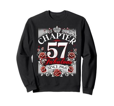Womens Chapter 57 Fabulous Since 1968 57th Birthday Design Felpa