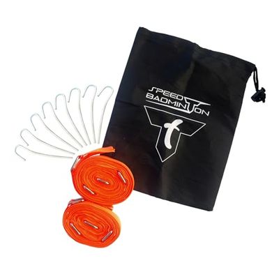 Talbot-Torro Speed-Badminton Court Lines, spelfält 5,5 x 5,5 m, förpackad i blister, neonorange, 490185