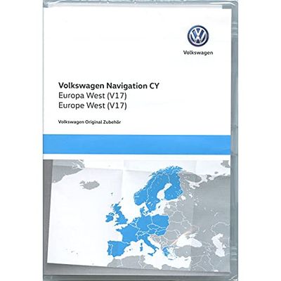 Volkswagen 1T0051859AS Nawigacja DVD-ROM Europa West V17, tylko do RNS 510/810, tylko do platformy urządzeń CY