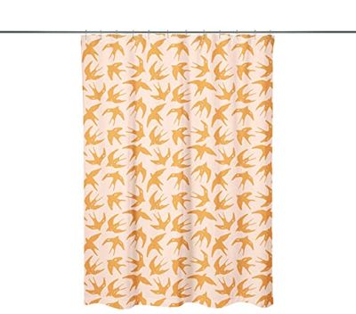 Bonamaison, Rideau de Douche Imprimé Numériquement, Anneaux de Rideau de Douche Inclus, 1 Pièce, 140X200 Cm - Conçu et fabriqué en Turquie