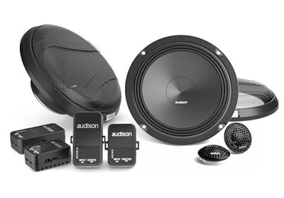 Audison APK 165 2 Ohm 165mm 300W Peak Power 2-weg Auto Audio System (2 Woofers + 2 tweeters + 2 xover)