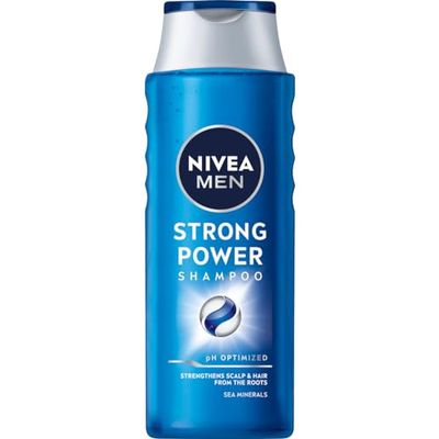 NIVEA MEN Strong Power Shampooing Cheveux Purifiant pour Hommes avec Minéraux Marins 400 ml