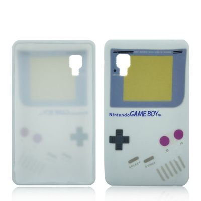LG Optimus L4 2 II E440 TPU Silicone Gameboy Retro Design Bescherming Phone Case Case Case Bumper thematys®