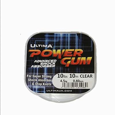 ULTIMA Goma de Alta Potencia Power Gum, Unisex, Claro, 0.60mm-10lb/4.5kg