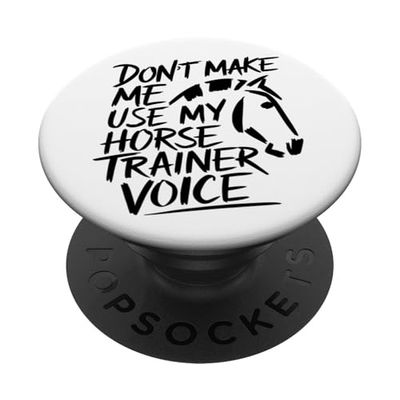 Citation Équestre Drôle Moniteur Design PopSockets PopGrip Adhésif