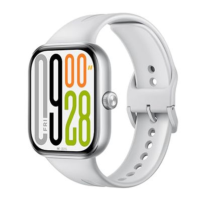 Xiaomi Redmi Watch 5, Smartwatch con display AMOLED 2.07", Chiamate Bluetooth, Autonomia 24 giorni, Resistenza Acqua 5 ATM, Monitoraggio Frequenza Cardiaca e SpO2, Sistema GNSS integrato, Argento