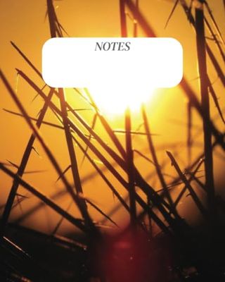 NOTES Sunset: 200 college lined pages, 8"x10", School, Travel, Journaling, passwords or addresses this book is for everyone. Men, Women, Teens..