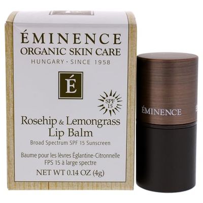 Eminence Rosehip and Lemongrass Lip Balm SPF 15 For Unisex 0.14 oz Lip Balm