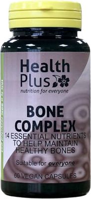 Health Plus Bone Complex : Bone Health Supplement - 60 Capsules, in a Planet-Friendly 99% Recycled Pot