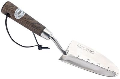 Draper Heritage-productlijn plantenschep met FSC-gecertificeerde handgreep van essenhout, zilver, 32 x 6,7 x 4,5 cm, 36680