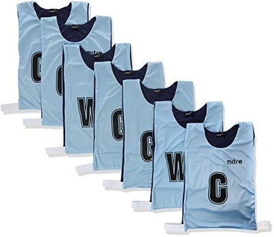Mitre Netball, conjunto reversível de treino profissional, conjunto de 7