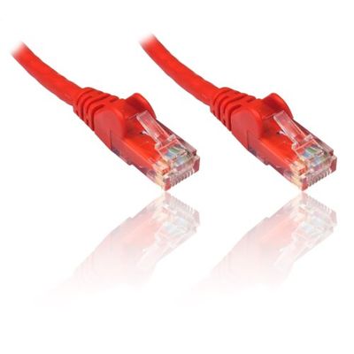 PremiumCord Patch Cable Cat 5e UTP, 1 Gbit/s, cabo Ethernet, LAN, conectores RJ45, flexíveis e robustos, AWG 26/7, drivers 100% , vermelho, 10 m