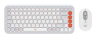 Logitech POP ICON COMBO, kit mouse e tastiera Bluetooth, digitazione comoda, tasti e pulsanti programmabili, clic discreti, Easy-Switch fino a 3 dispositivi