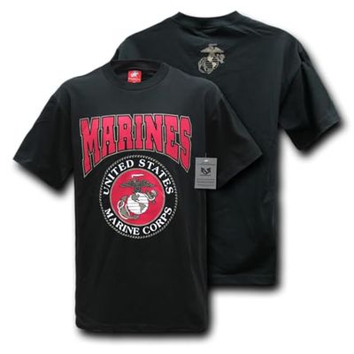 Marines Rapiddominance Classic Militar tee, Hombre, Negro