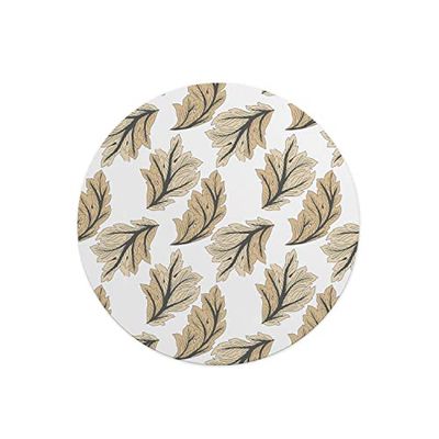 Questo Casa, Round Digital Printed Mouse Pad, Non-Slip Base, for Office and Home, Diameter:22cm