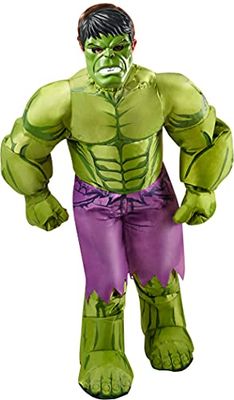 Rubie's Child's Marvel Universe Hulken barn uppblåsbar kostym, standard