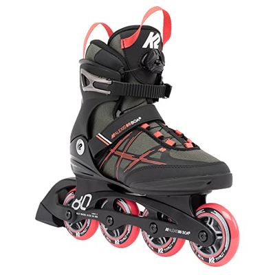 K2 Skates dam Inline Skates ALEXIS 80 BOA, grå – koral, 30G0317.1.1.090
