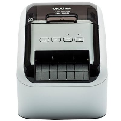 Brother QL-800, Imprimante d'étiquettes, Fonction d'impression Rouge-Noir, Interface USB, Impression de codes-barres, Découpeuse automatique, Imprime jusqu'à 62 mm de largeur