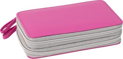 Eberhard Faber 577429 - Dubbeldekker leer in roze gevuld met 24 stuks, etui voor meisjes