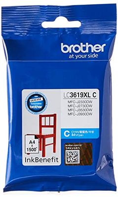 BROTHER Ink LC3619XLC Cyan - 1 500 PGS - MFC-J2330DW / MFC-J3530DW / MFC-J3930DW