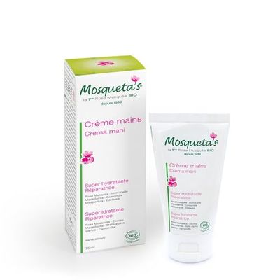 MOSQUETA'S Crème Mains Anti-Âge à l'Huile de Rose Musquée du Chili 1 Unité