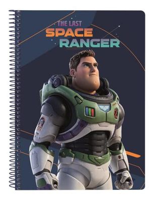Safta Article, Cahier Quart 80 H. Couverture Rigide Lightyear Mixte Enfant, Multicolore, M