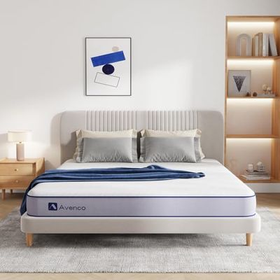 Avenco Matelas 140×190, Épaisseur 20 cm, Matelas à Ressorts Ensachés, Mousse de Haute Densité, Multicouches Extra Confort 7 Zones, Fermeté Modérée, Confortable, Certifié CertiPUR-US et Oeko-TEX