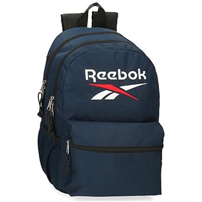 Reebok Boston Zaino Scuola Doppio Comparto Blu 31x44x15 cm Poliestere 20,46L