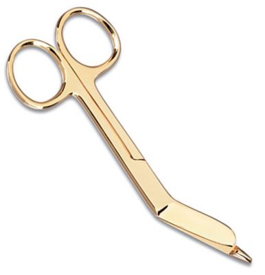 NCD Medical 4 1/2-Inch Gold Plaited Bandage Scissor